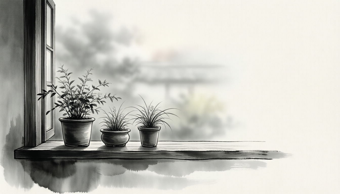 Minimal Quietude — TrueBloom focus_lofi wallpaper