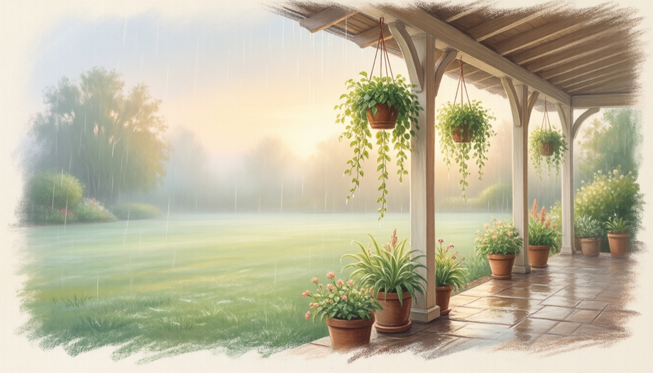Pensive Raindrop — TrueBloom rainy_lofi wallpaper