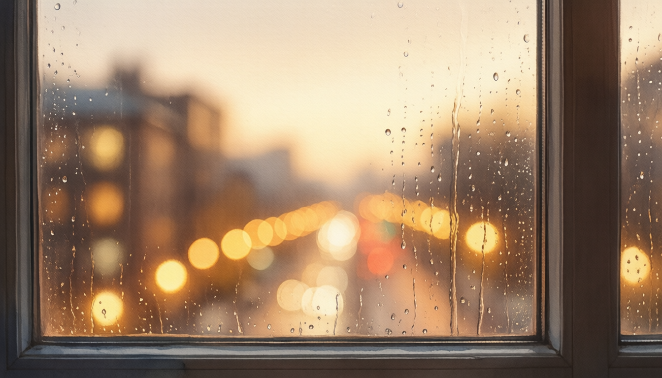 Cassette Puddle — TrueBloom rainy_lofi wallpaper
