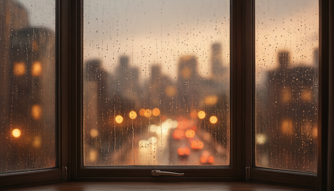 Lazy Umbrella — TrueBloom rainy_lofi wallpaper