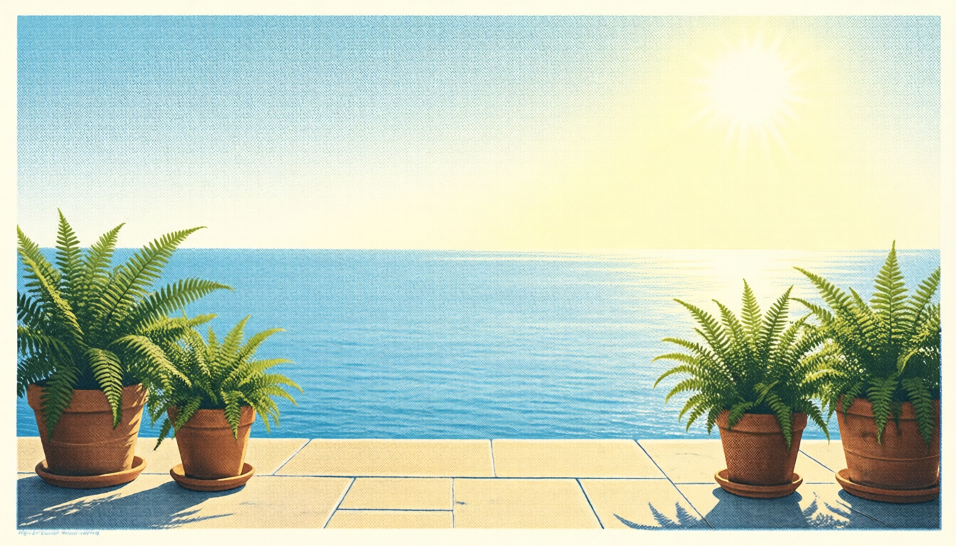 Festive Lagoon — TrueBloom sunny_tropical wallpaper