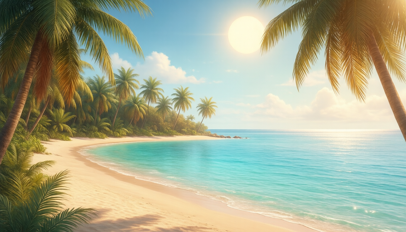 Luscious Hammock — TrueBloom sunny_tropical wallpaper